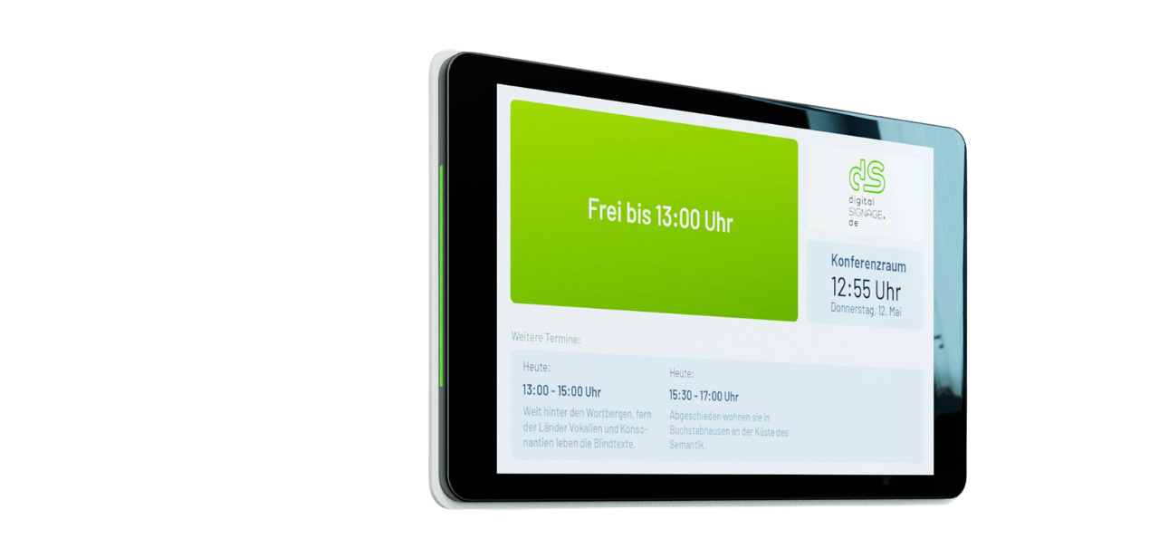 Digitale Türschilder